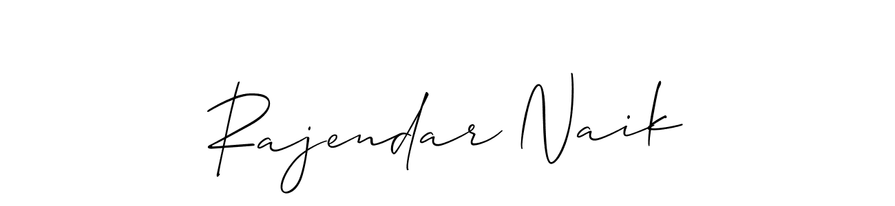 The best way (Allison_Script) to make a short signature is to pick only two or three words in your name. The name Rajendar Naik include a total of six letters. For converting this name. Rajendar Naik signature style 2 images and pictures png