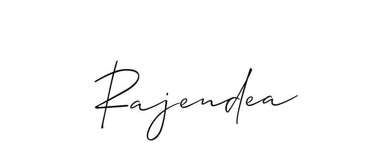 Make a short Rajendea signature style. Manage your documents anywhere anytime using Allison_Script. Create and add eSignatures, submit forms, share and send files easily. Rajendea signature style 2 images and pictures png