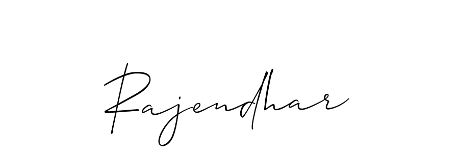 Also we have Rajendhar name is the best signature style. Create professional handwritten signature collection using Allison_Script autograph style. Rajendhar signature style 2 images and pictures png