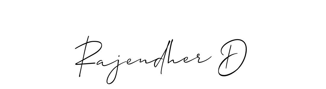 How to Draw Rajendher D signature style? Allison_Script is a latest design signature styles for name Rajendher D. Rajendher D signature style 2 images and pictures png