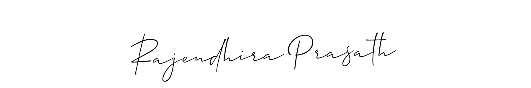 Use a signature maker to create a handwritten signature online. With this signature software, you can design (Allison_Script) your own signature for name Rajendhira Prasath. Rajendhira Prasath signature style 2 images and pictures png