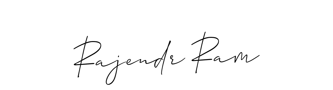 Design your own signature with our free online signature maker. With this signature software, you can create a handwritten (Allison_Script) signature for name Rajendr Ram. Rajendr Ram signature style 2 images and pictures png