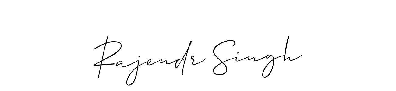 Design your own signature with our free online signature maker. With this signature software, you can create a handwritten (Allison_Script) signature for name Rajendr Singh. Rajendr Singh signature style 2 images and pictures png