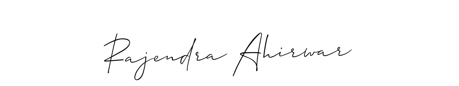 Design your own signature with our free online signature maker. With this signature software, you can create a handwritten (Allison_Script) signature for name Rajendra Ahirwar. Rajendra Ahirwar signature style 2 images and pictures png