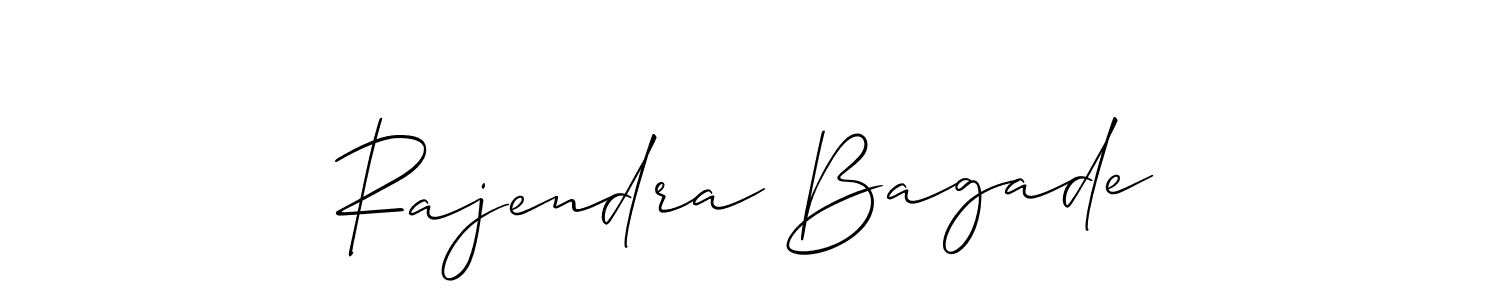 Create a beautiful signature design for name Rajendra Bagade. With this signature (Allison_Script) fonts, you can make a handwritten signature for free. Rajendra Bagade signature style 2 images and pictures png