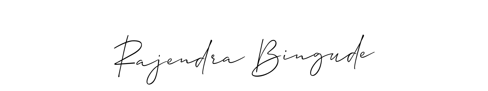 Similarly Allison_Script is the best handwritten signature design. Signature creator online .You can use it as an online autograph creator for name Rajendra Bingude. Rajendra Bingude signature style 2 images and pictures png
