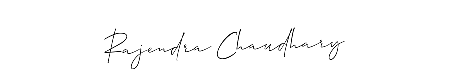 Allison_Script is a professional signature style that is perfect for those who want to add a touch of class to their signature. It is also a great choice for those who want to make their signature more unique. Get Rajendra Chaudhary name to fancy signature for free. Rajendra Chaudhary signature style 2 images and pictures png