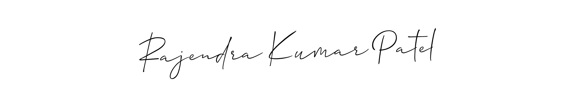 You should practise on your own different ways (Allison_Script) to write your name (Rajendra Kumar Patel) in signature. don't let someone else do it for you. Rajendra Kumar Patel signature style 2 images and pictures png