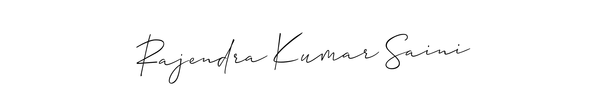 Design your own signature with our free online signature maker. With this signature software, you can create a handwritten (Allison_Script) signature for name Rajendra Kumar Saini. Rajendra Kumar Saini signature style 2 images and pictures png