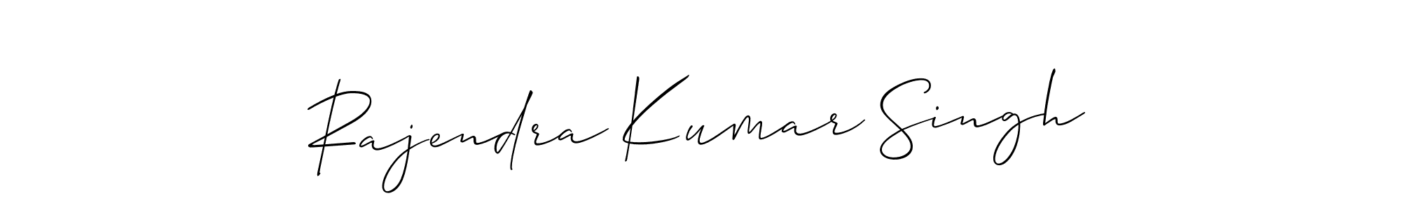 How to make Rajendra Kumar Singh signature? Allison_Script is a professional autograph style. Create handwritten signature for Rajendra Kumar Singh name. Rajendra Kumar Singh signature style 2 images and pictures png