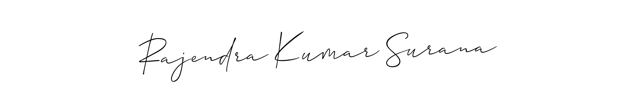 How to Draw Rajendra Kumar Surana signature style? Allison_Script is a latest design signature styles for name Rajendra Kumar Surana. Rajendra Kumar Surana signature style 2 images and pictures png