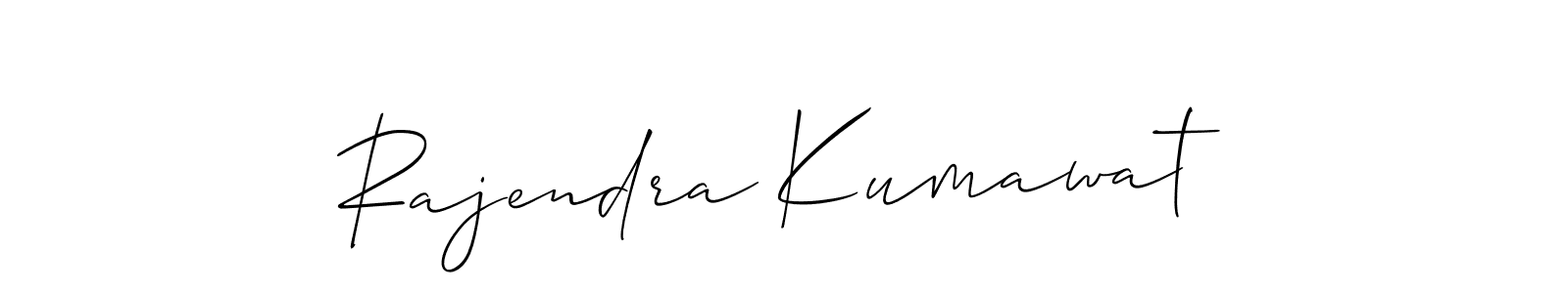 It looks lik you need a new signature style for name Rajendra Kumawat. Design unique handwritten (Allison_Script) signature with our free signature maker in just a few clicks. Rajendra Kumawat signature style 2 images and pictures png