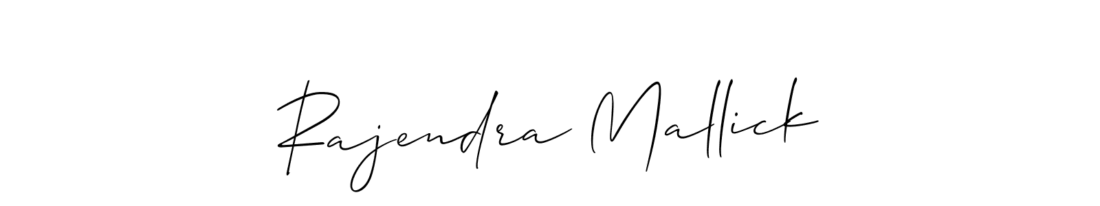 How to make Rajendra Mallick name signature. Use Allison_Script style for creating short signs online. This is the latest handwritten sign. Rajendra Mallick signature style 2 images and pictures png