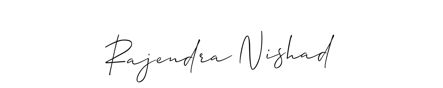 Rajendra Nishad stylish signature style. Best Handwritten Sign (Allison_Script) for my name. Handwritten Signature Collection Ideas for my name Rajendra Nishad. Rajendra Nishad signature style 2 images and pictures png