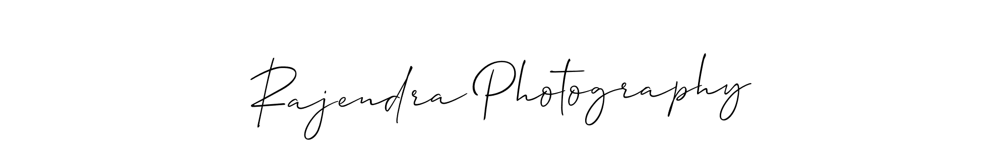 Design your own signature with our free online signature maker. With this signature software, you can create a handwritten (Allison_Script) signature for name Rajendra Photography. Rajendra Photography signature style 2 images and pictures png