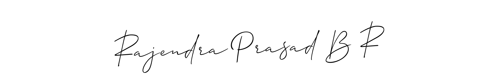 This is the best signature style for the Rajendra Prasad B R name. Also you like these signature font (Allison_Script). Mix name signature. Rajendra Prasad B R signature style 2 images and pictures png