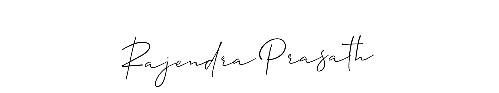 How to make Rajendra Prasath name signature. Use Allison_Script style for creating short signs online. This is the latest handwritten sign. Rajendra Prasath signature style 2 images and pictures png