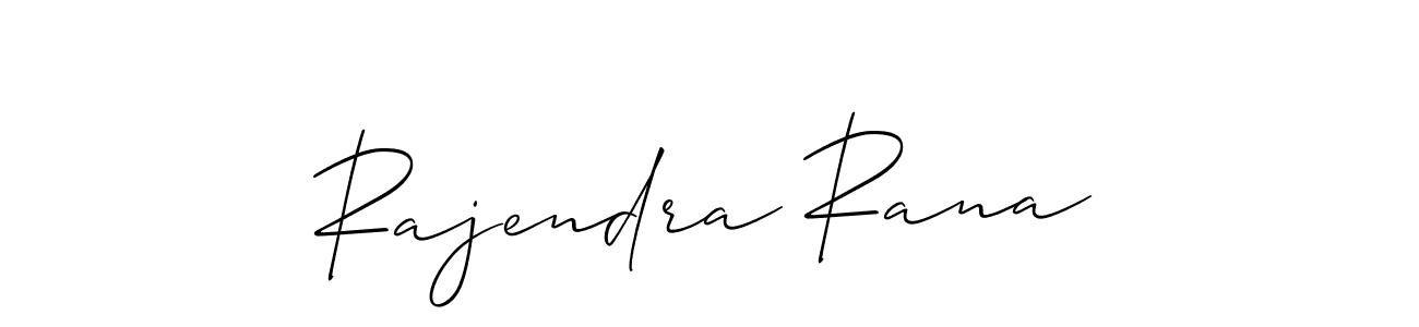 How to make Rajendra Rana name signature. Use Allison_Script style for creating short signs online. This is the latest handwritten sign. Rajendra Rana signature style 2 images and pictures png