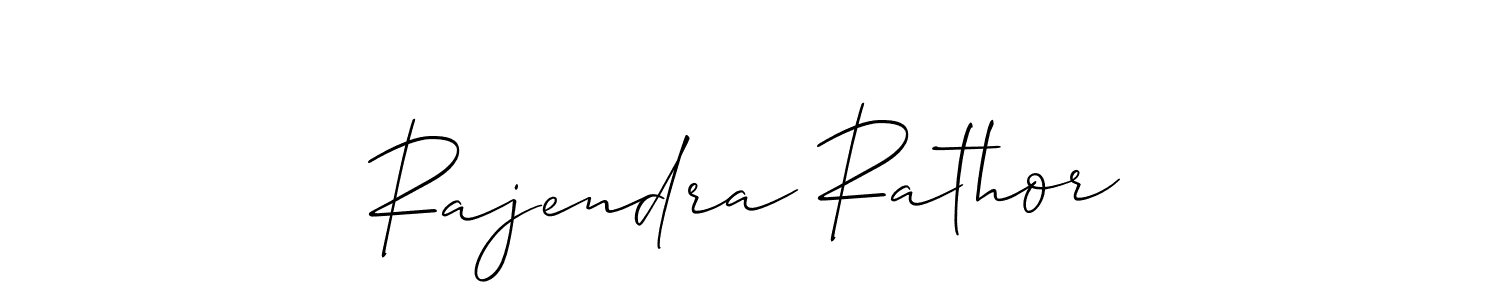 Design your own signature with our free online signature maker. With this signature software, you can create a handwritten (Allison_Script) signature for name Rajendra Rathor. Rajendra Rathor signature style 2 images and pictures png