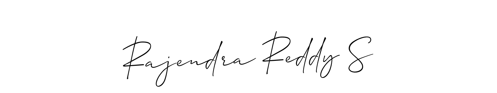 The best way (Allison_Script) to make a short signature is to pick only two or three words in your name. The name Rajendra Reddy S include a total of six letters. For converting this name. Rajendra Reddy S signature style 2 images and pictures png