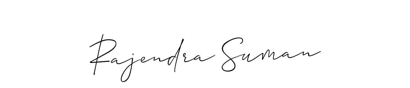 This is the best signature style for the Rajendra Suman name. Also you like these signature font (Allison_Script). Mix name signature. Rajendra Suman signature style 2 images and pictures png