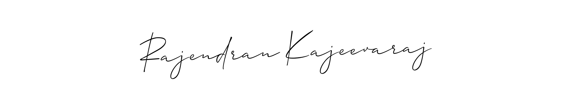 How to Draw Rajendran Kajeevaraj signature style? Allison_Script is a latest design signature styles for name Rajendran Kajeevaraj. Rajendran Kajeevaraj signature style 2 images and pictures png