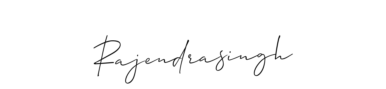 Also we have Rajendrasingh name is the best signature style. Create professional handwritten signature collection using Allison_Script autograph style. Rajendrasingh signature style 2 images and pictures png