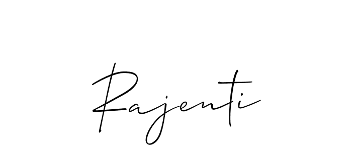 if you are searching for the best signature style for your name Rajenti. so please give up your signature search. here we have designed multiple signature styles  using Allison_Script. Rajenti signature style 2 images and pictures png