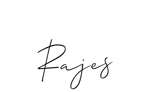 How to make Rajes signature? Allison_Script is a professional autograph style. Create handwritten signature for Rajes name. Rajes signature style 2 images and pictures png