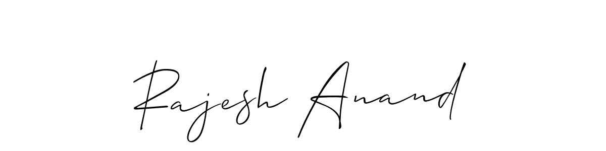 Make a short Rajesh Anand signature style. Manage your documents anywhere anytime using Allison_Script. Create and add eSignatures, submit forms, share and send files easily. Rajesh Anand signature style 2 images and pictures png