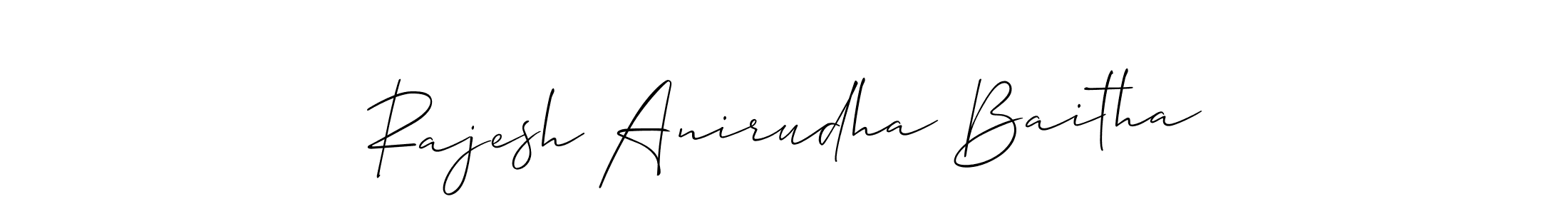 How to make Rajesh Anirudha Baitha signature? Allison_Script is a professional autograph style. Create handwritten signature for Rajesh Anirudha Baitha name. Rajesh Anirudha Baitha signature style 2 images and pictures png
