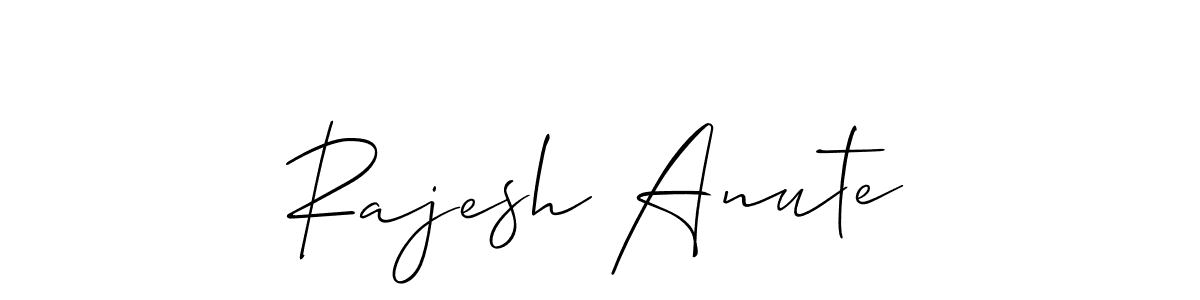 Design your own signature with our free online signature maker. With this signature software, you can create a handwritten (Allison_Script) signature for name Rajesh Anute. Rajesh Anute signature style 2 images and pictures png