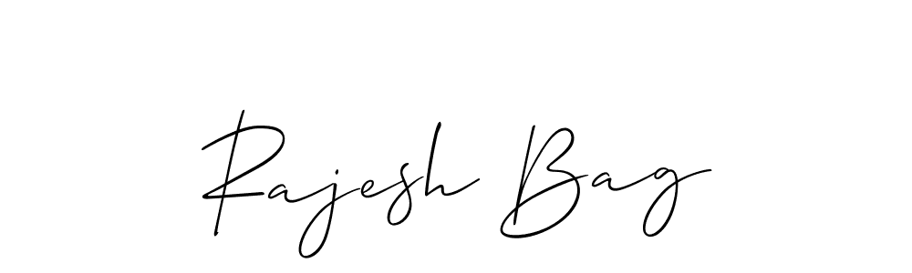 How to make Rajesh Bag name signature. Use Allison_Script style for creating short signs online. This is the latest handwritten sign. Rajesh Bag signature style 2 images and pictures png