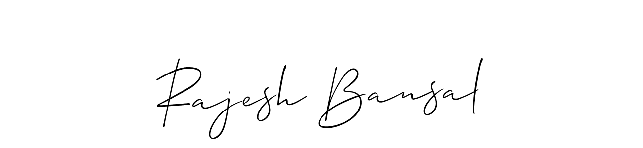 Also You can easily find your signature by using the search form. We will create Rajesh Bansal name handwritten signature images for you free of cost using Allison_Script sign style. Rajesh Bansal signature style 2 images and pictures png