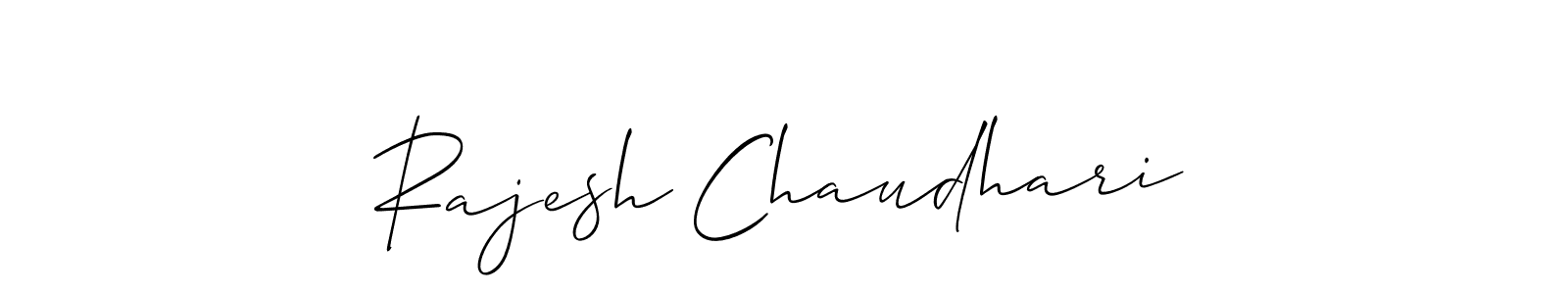 How to make Rajesh Chaudhari name signature. Use Allison_Script style for creating short signs online. This is the latest handwritten sign. Rajesh Chaudhari signature style 2 images and pictures png