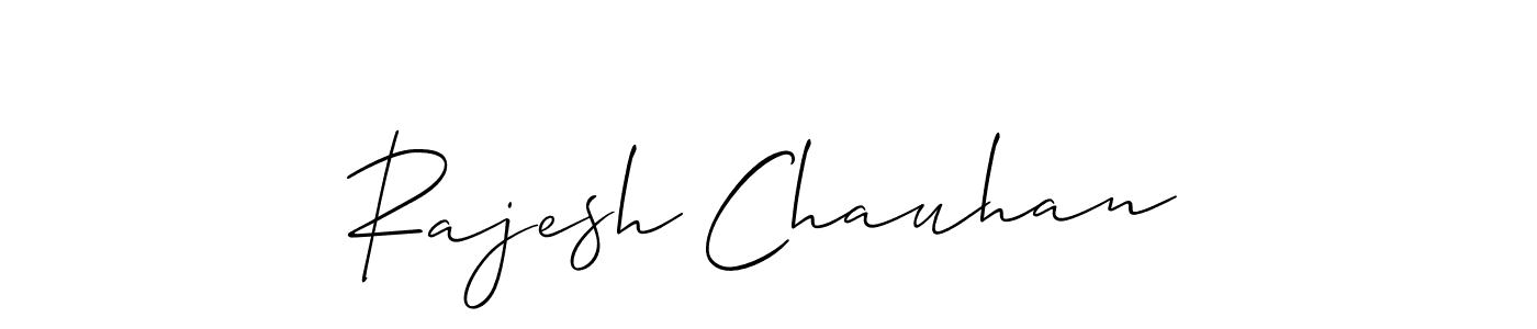 Make a beautiful signature design for name Rajesh Chauhan. With this signature (Allison_Script) style, you can create a handwritten signature for free. Rajesh Chauhan signature style 2 images and pictures png