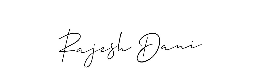 if you are searching for the best signature style for your name Rajesh Dani. so please give up your signature search. here we have designed multiple signature styles  using Allison_Script. Rajesh Dani signature style 2 images and pictures png