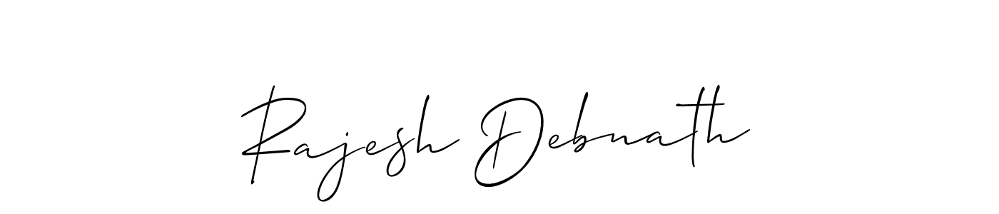 It looks lik you need a new signature style for name Rajesh Debnath. Design unique handwritten (Allison_Script) signature with our free signature maker in just a few clicks. Rajesh Debnath signature style 2 images and pictures png