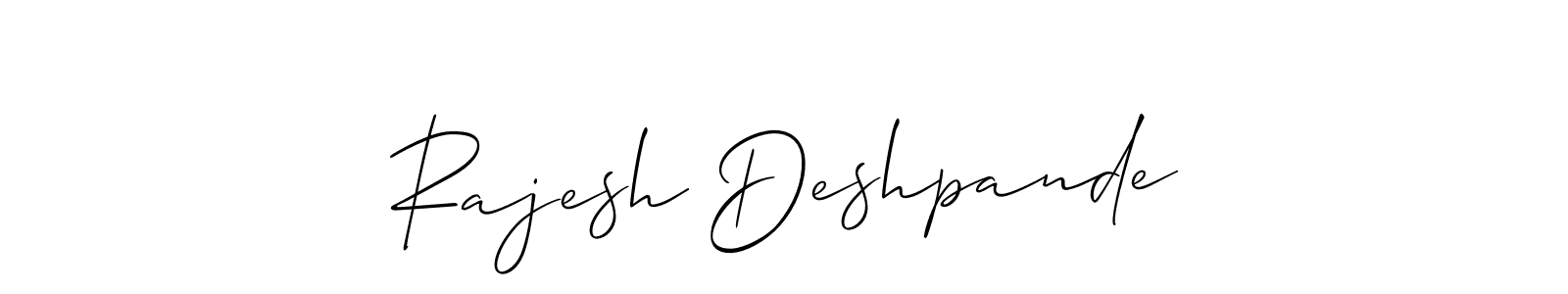 Similarly Allison_Script is the best handwritten signature design. Signature creator online .You can use it as an online autograph creator for name Rajesh Deshpande. Rajesh Deshpande signature style 2 images and pictures png