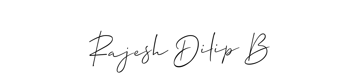 Make a beautiful signature design for name Rajesh Dilip B. With this signature (Allison_Script) style, you can create a handwritten signature for free. Rajesh Dilip B signature style 2 images and pictures png