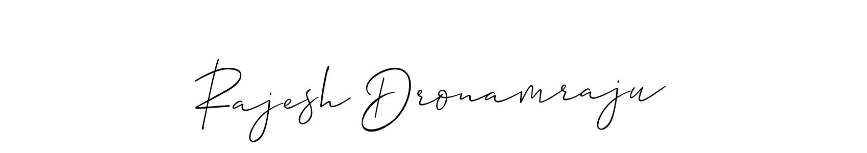 You can use this online signature creator to create a handwritten signature for the name Rajesh Dronamraju. This is the best online autograph maker. Rajesh Dronamraju signature style 2 images and pictures png