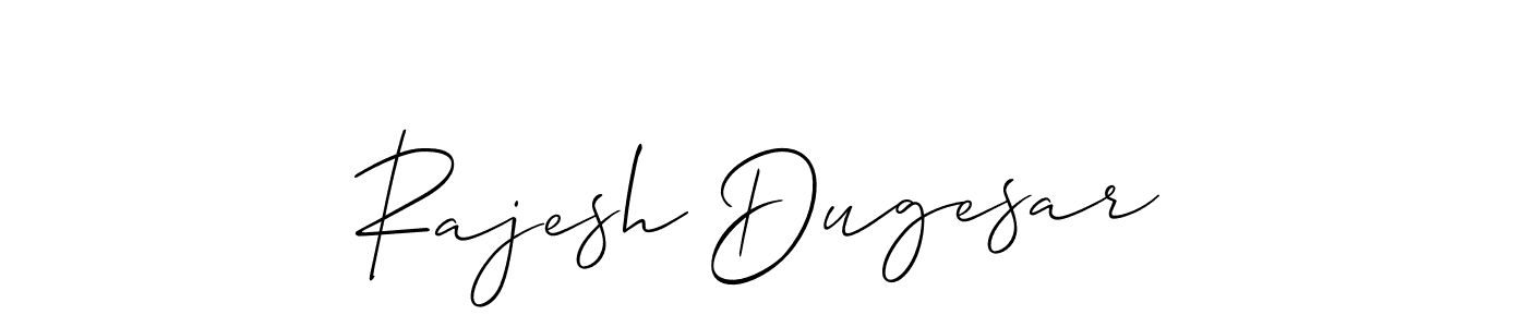 This is the best signature style for the Rajesh Dugesar name. Also you like these signature font (Allison_Script). Mix name signature. Rajesh Dugesar signature style 2 images and pictures png