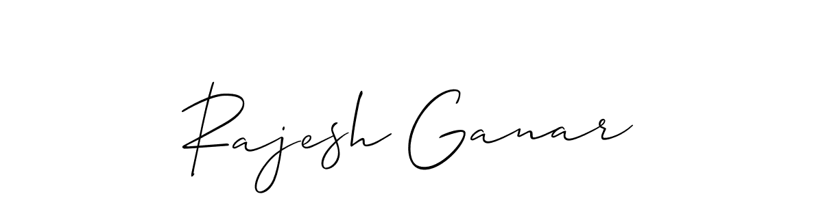 Make a beautiful signature design for name Rajesh Ganar. With this signature (Allison_Script) style, you can create a handwritten signature for free. Rajesh Ganar signature style 2 images and pictures png