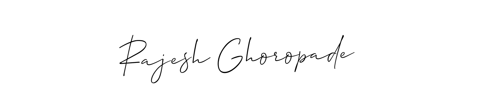 How to make Rajesh Ghoropade signature? Allison_Script is a professional autograph style. Create handwritten signature for Rajesh Ghoropade name. Rajesh Ghoropade signature style 2 images and pictures png