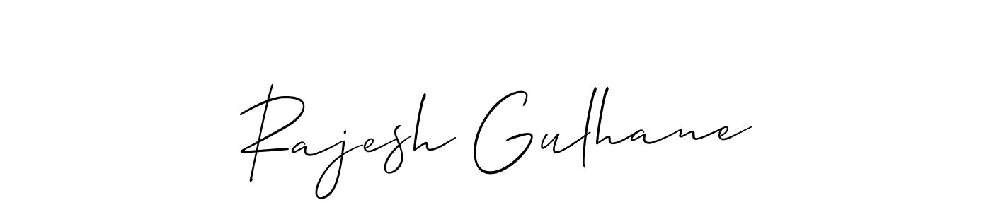 This is the best signature style for the Rajesh Gulhane name. Also you like these signature font (Allison_Script). Mix name signature. Rajesh Gulhane signature style 2 images and pictures png