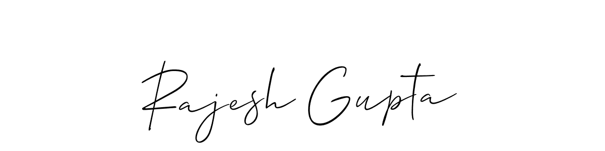 Also we have Rajesh Gupta name is the best signature style. Create professional handwritten signature collection using Allison_Script autograph style. Rajesh Gupta signature style 2 images and pictures png