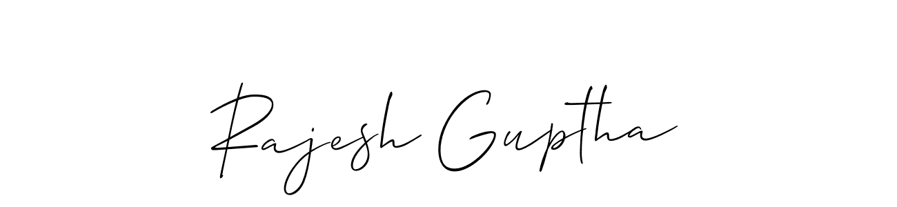 You should practise on your own different ways (Allison_Script) to write your name (Rajesh Guptha) in signature. don't let someone else do it for you. Rajesh Guptha signature style 2 images and pictures png