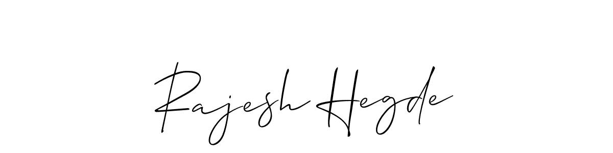 You should practise on your own different ways (Allison_Script) to write your name (Rajesh Hegde) in signature. don't let someone else do it for you. Rajesh Hegde signature style 2 images and pictures png