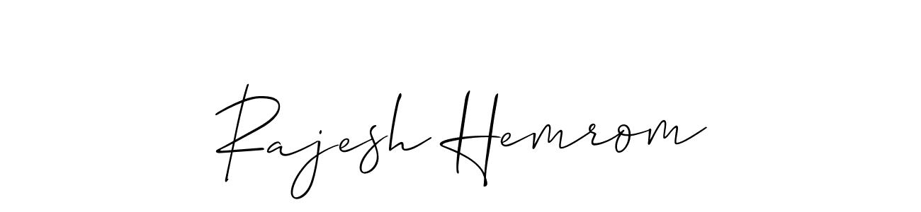 It looks lik you need a new signature style for name Rajesh Hemrom. Design unique handwritten (Allison_Script) signature with our free signature maker in just a few clicks. Rajesh Hemrom signature style 2 images and pictures png