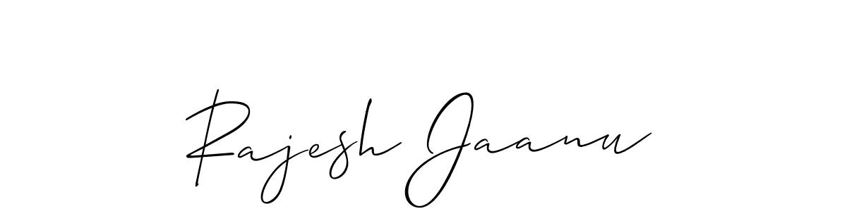 if you are searching for the best signature style for your name Rajesh Jaanu. so please give up your signature search. here we have designed multiple signature styles  using Allison_Script. Rajesh Jaanu signature style 2 images and pictures png